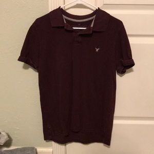 Maroon American Eagle Polo